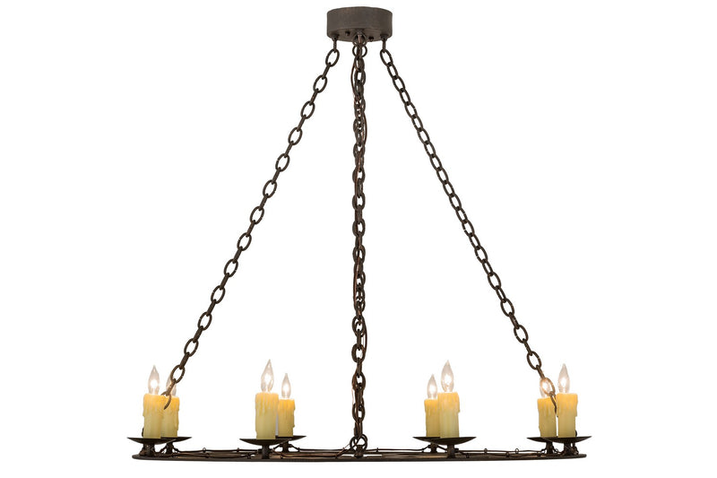 Meyda Tiffany 175708 Eight Light Chandelier, Gilded Tobacco