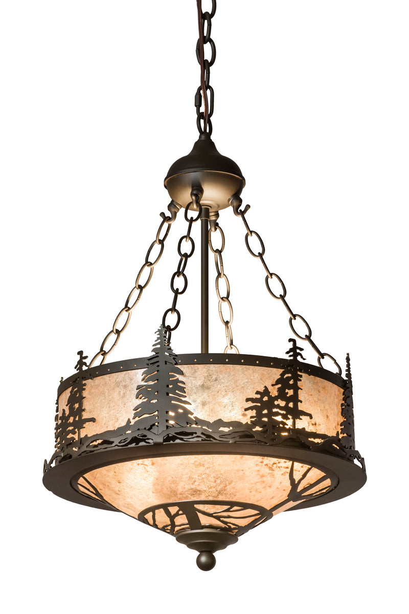 Meyda Tiffany 175906 Six Light Inverted Pendant, Oil Rubbed Bronze