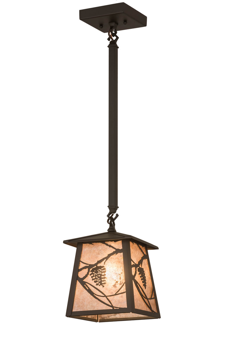 Meyda Tiffany 176037 One Light Pendant, Oil Rubbed Bronze