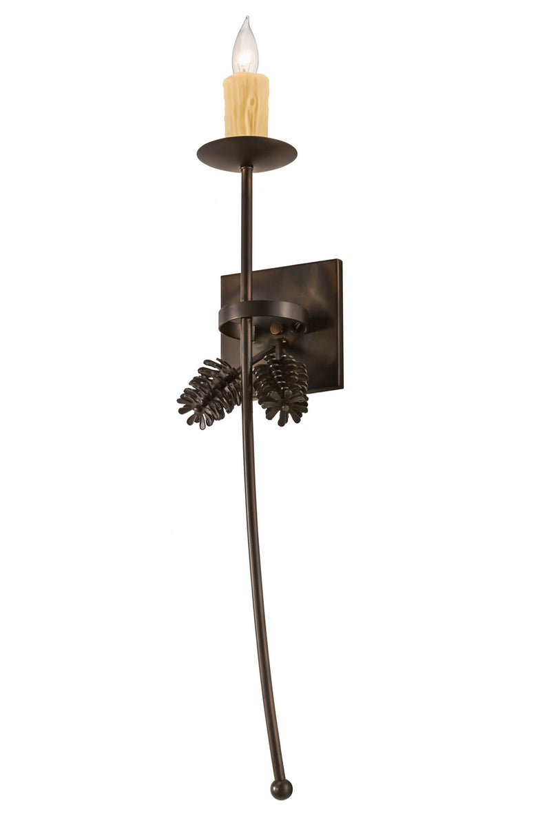 Meyda Tiffany 176186 One Light Wall Sconce, Dark Burnished Antique Copper