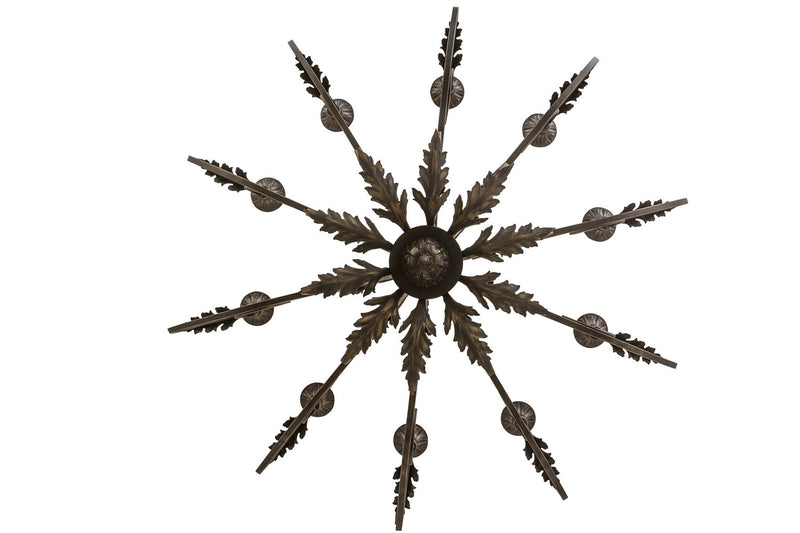 Meyda Tiffany 176434 Ten Light Chandelier, Gold Highlighted Wrought Iron