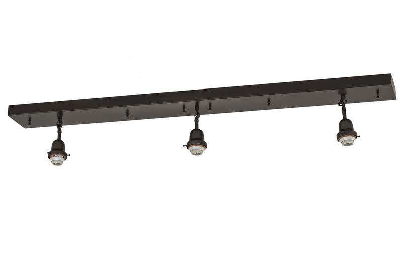 Meyda Tiffany 176690 Three Light Island Pendant Hardware, Craftsman Brown