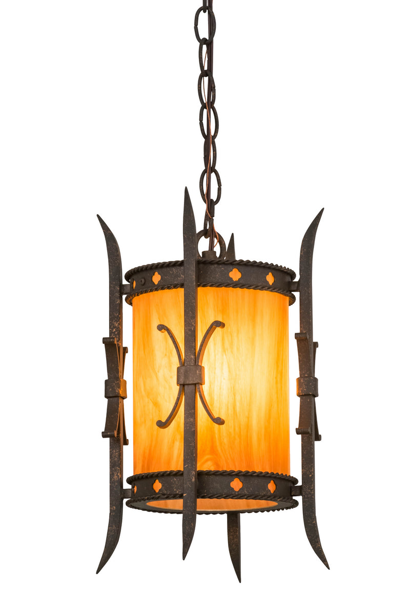 Meyda Tiffany 176792 One Light Mini Pendant, Gilded Tobacco