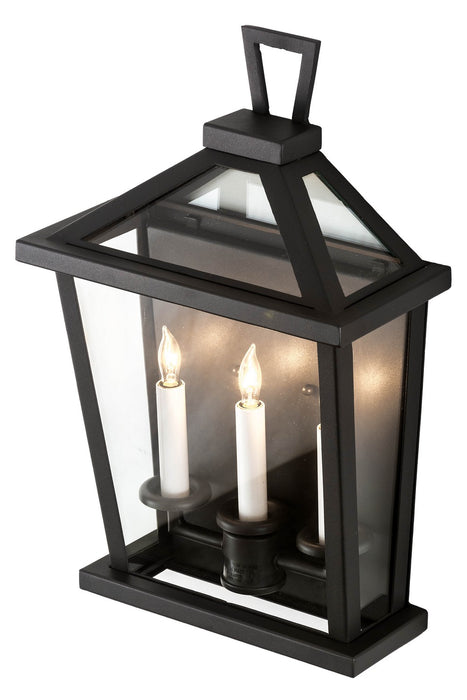 Meyda Tiffany 176793 Three Light Wall Sconce, Wrought Iron