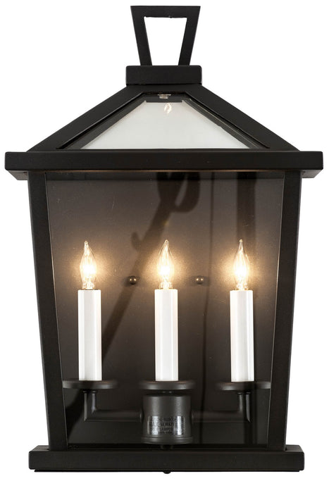 Meyda Tiffany 176793 Three Light Wall Sconce, Wrought Iron