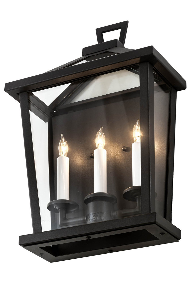 Meyda Tiffany 176793 Three Light Wall Sconce, Wrought Iron