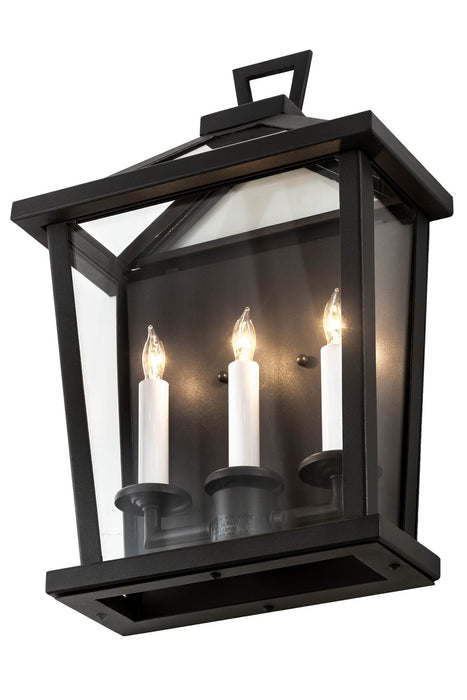 Meyda Tiffany 176793 Three Light Wall Sconce, Wrought Iron