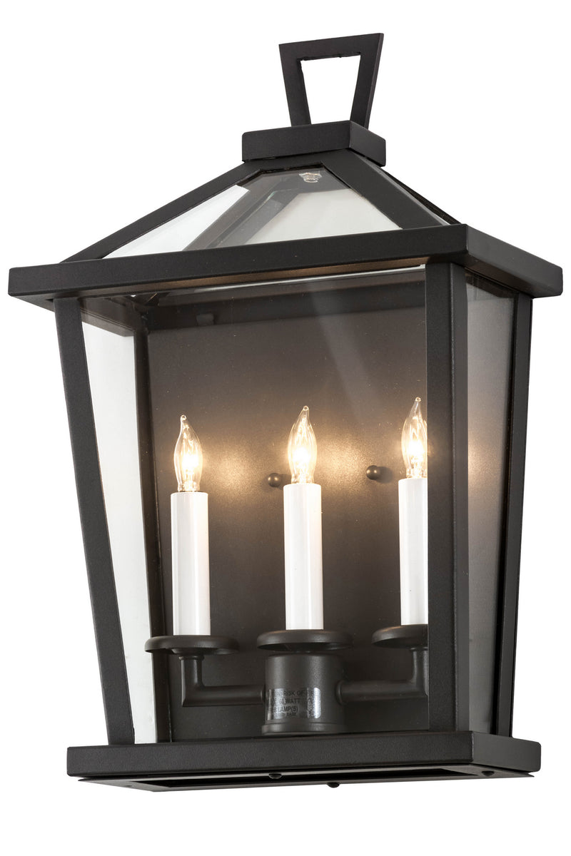Meyda Tiffany 176793 Three Light Wall Sconce, Wrought Iron