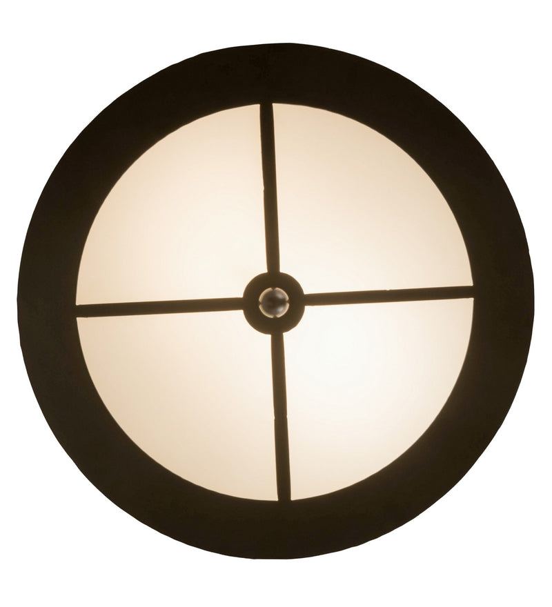 Meyda Tiffany 176888 Two Light Flushmount, Exterior Oil Rubbed Bronze