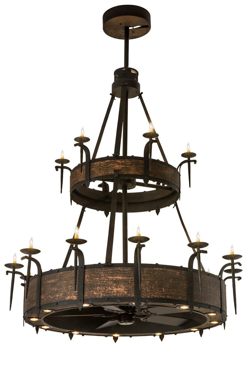 Meyda Tiffany 176953 24 Light Chandelier, Costello Black