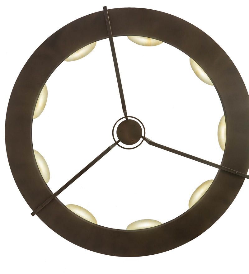 Meyda Tiffany 176957 Nine Light Chandelier, Mahogany Bronze