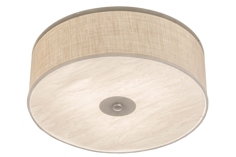 Meyda Tiffany 177129 Three Light Flushmount, Nickel
