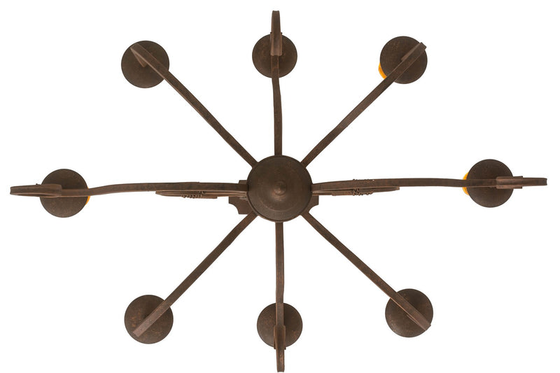 Meyda Tiffany 177156 Eight Light Chandelier, Antique Rust