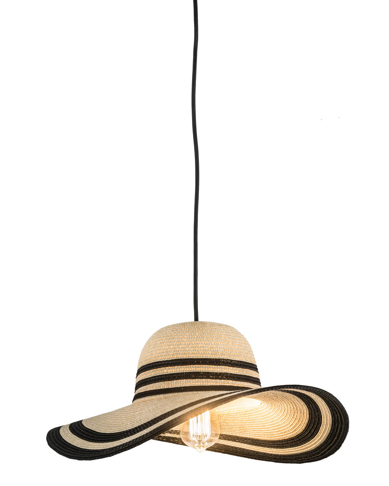 Meyda Tiffany 177157 One Light Pendant, Black Metal