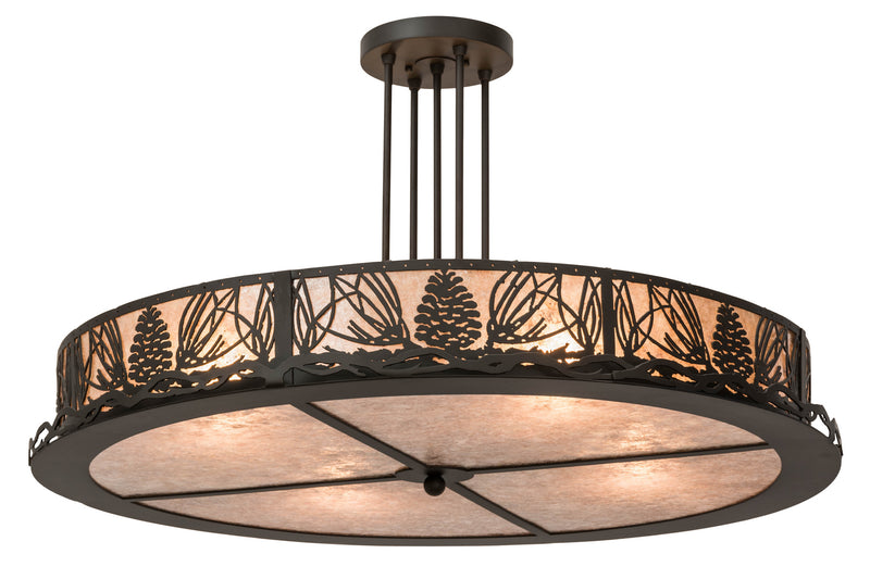 Meyda Tiffany 177220 Four Light Semi-Flushmount, Oil Rubbed Bronze