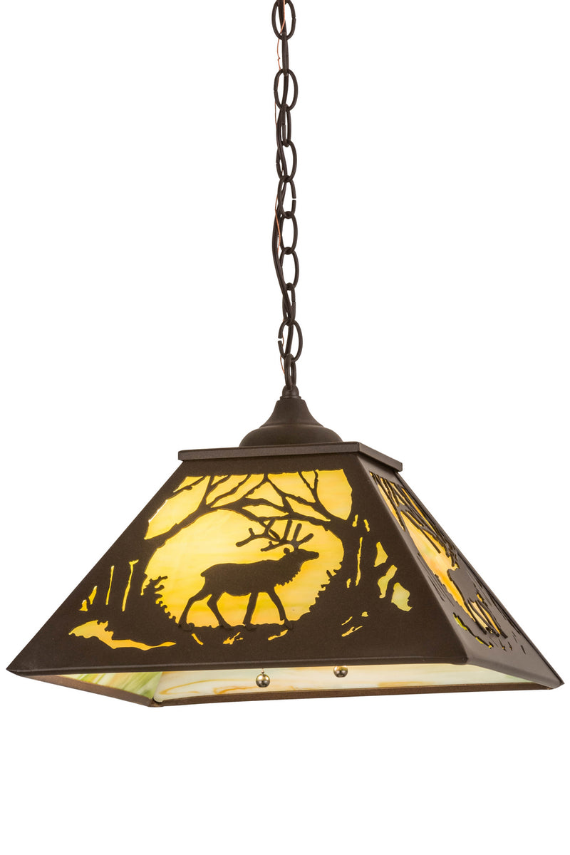 Meyda Tiffany 177226 Two Light Pendant, Cafe Noir