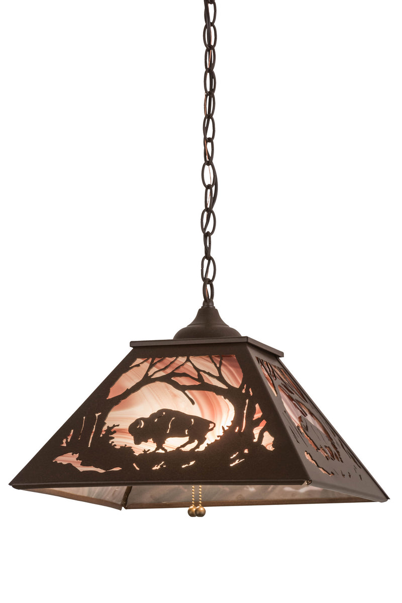 Meyda Tiffany 177227 Two Light Pendant, Cafe Noir