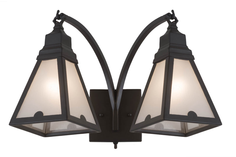 Meyda Tiffany 177244 Two Light Wall Sconce, Timeless Bronze