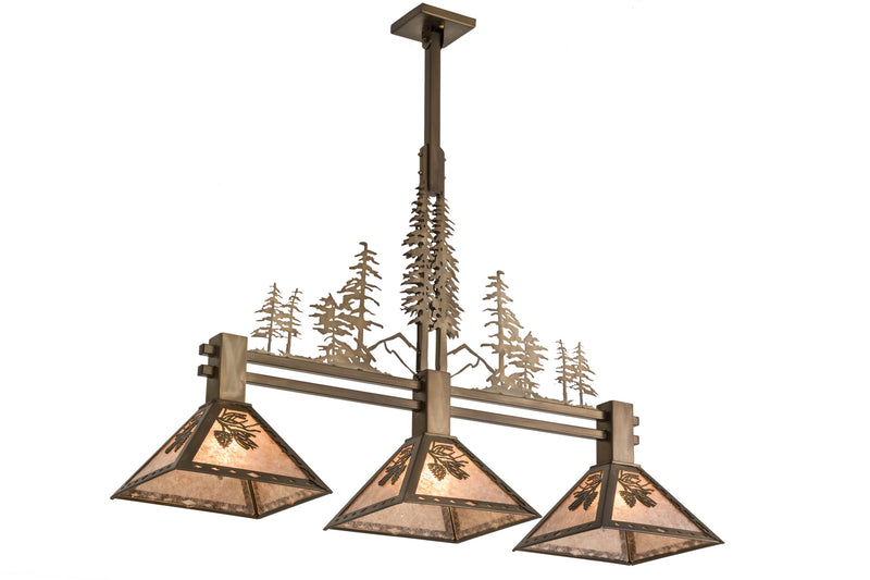 Meyda Tiffany 177349 Three Light Island Pendant, Antique Copper