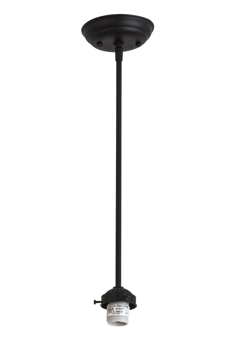 Meyda Tiffany 177613 One Light Pendant Hardware, Textured Black