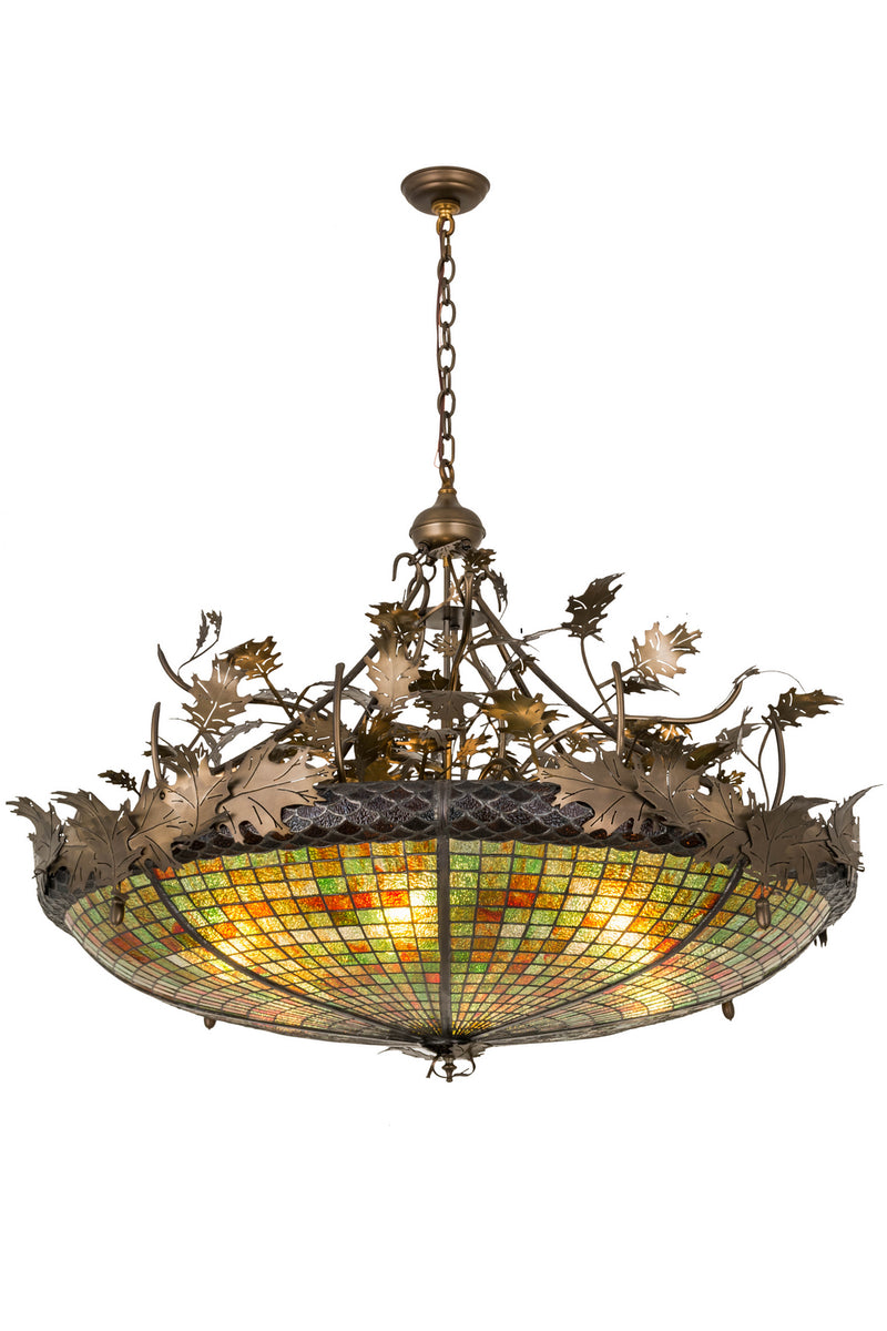 Meyda Tiffany 177615 Six Light Inverted Pendant, Antique Copper