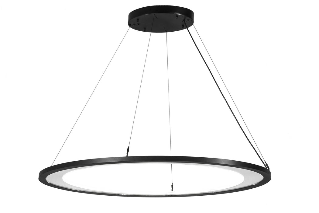Meyda Tiffany 177731 Oblong Pendant, Solar Black