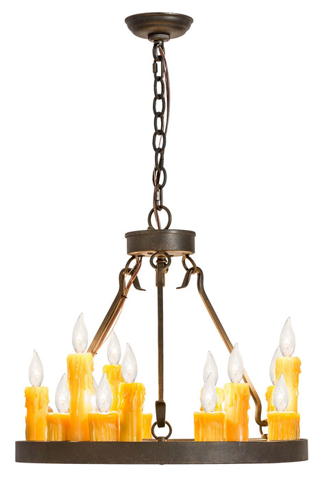 Meyda Tiffany 178029 18 Light Chandelier, Chestnut