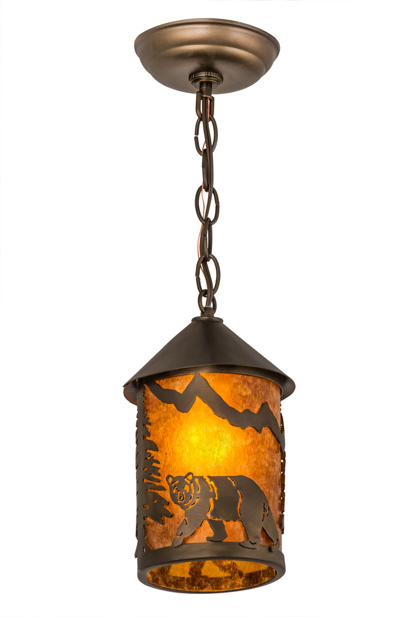 Meyda Tiffany 178054 One Light Mini Pendant, Antique Copper