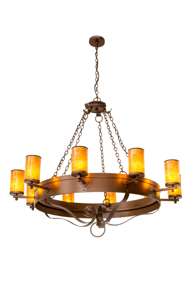 Meyda Tiffany 178113 Ten Light Chandelier, Mahogany Bronze