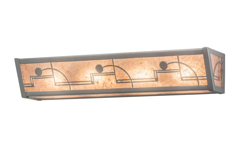 Meyda Tiffany 178157 Four Light Vanity, Nickel