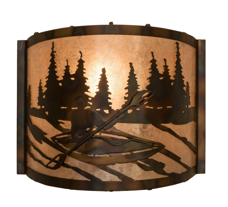 Meyda Tiffany 178368 One Light Wall Sconce, Dark Burnished Antique Copper