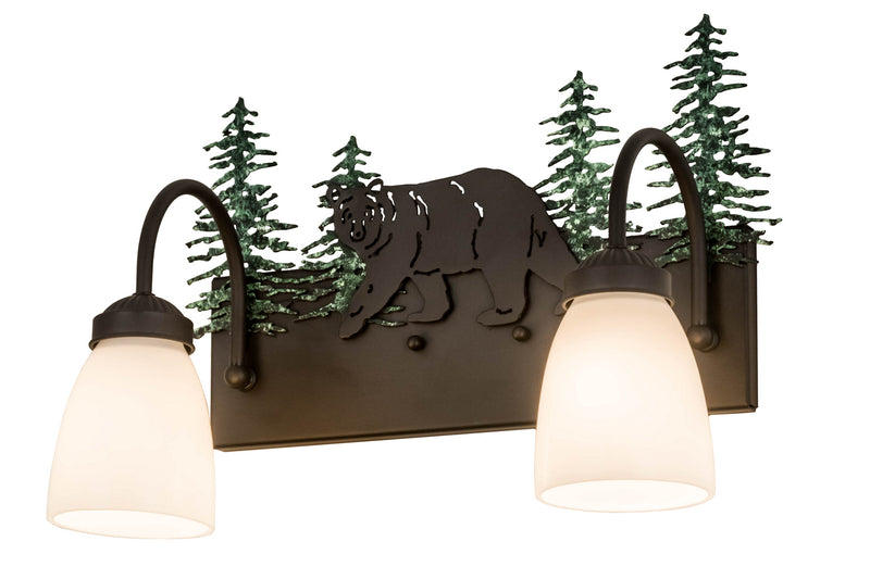 Meyda Tiffany 178438 Two Light Vanity, Oil Rubbed Bronze