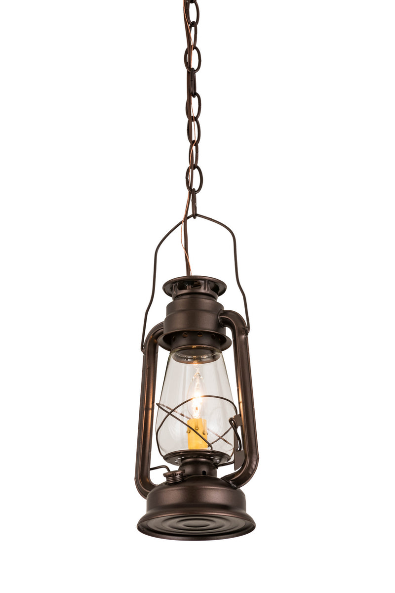 Meyda Tiffany 178541 One Light Mini Pendant, Mahogany Bronze