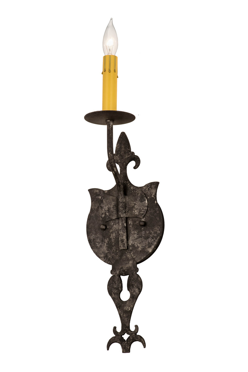 Meyda Tiffany 179544 One Light Wall Sconce, Smoke