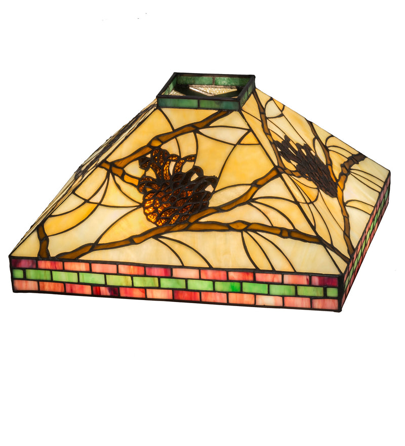 Meyda Tiffany 50686 Shade, Craftsman Brown