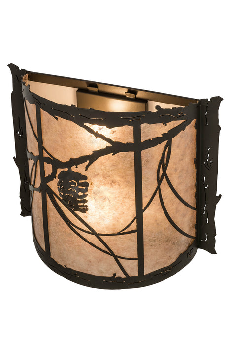 Meyda Tiffany 98413 Two Light Wall Sconce, Timeless Bronze