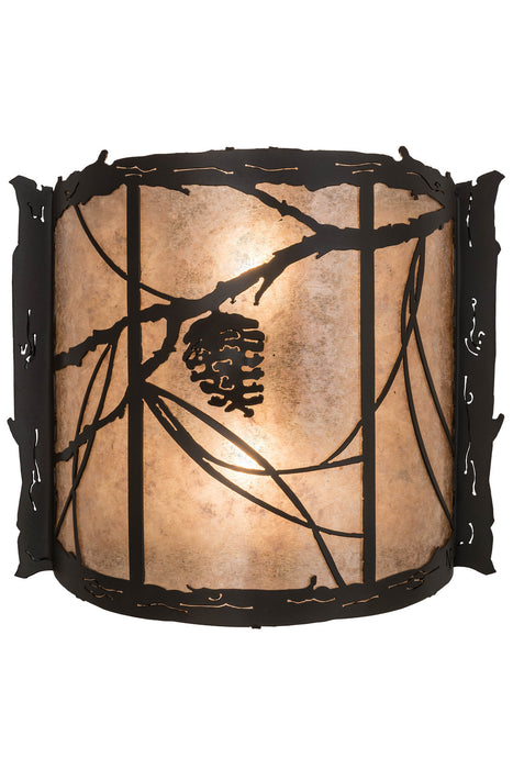 Meyda Tiffany 98413 Two Light Wall Sconce, Timeless Bronze