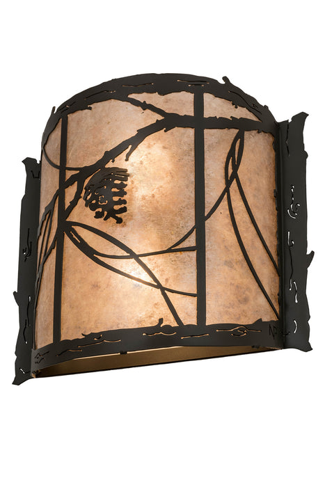 Meyda Tiffany 98413 Two Light Wall Sconce, Timeless Bronze