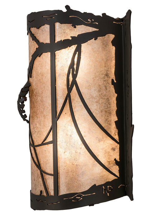 Meyda Tiffany 98413 Two Light Wall Sconce, Timeless Bronze
