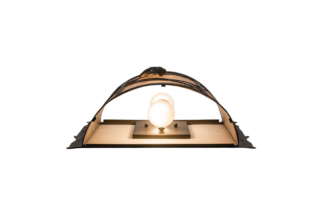 Meyda Tiffany 98413 Two Light Wall Sconce, Timeless Bronze