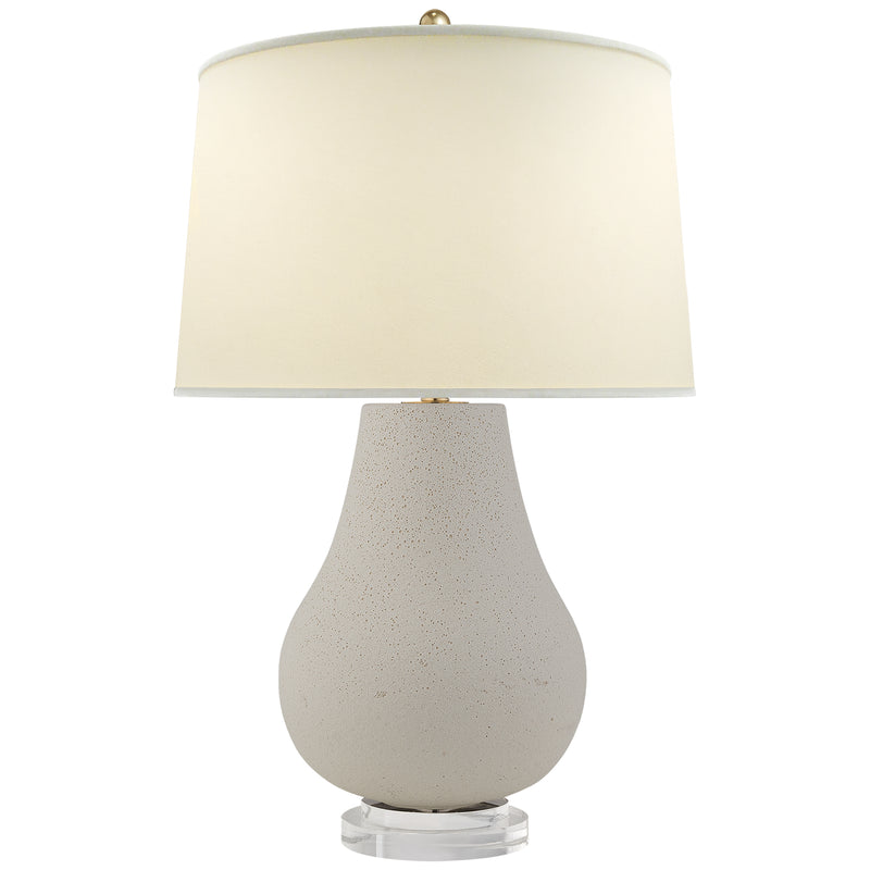 Visual Comfort Signature CHA 8658VI-PL One Light Table Lamp, Volcanic Ivory