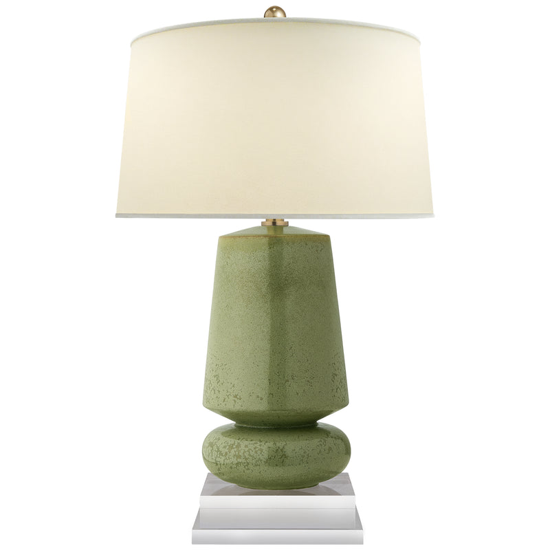 Visual Comfort Signature CHA 8668SHK-PL One Light Table Lamp, Shellish Kiwi