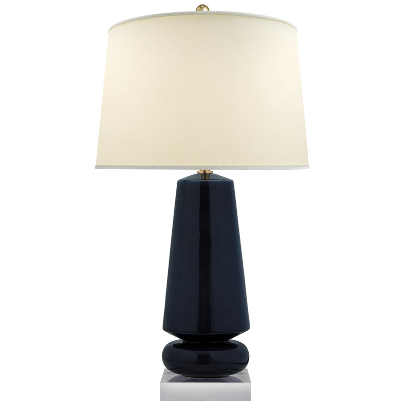 Visual Comfort Signature CHA 8670DM-PL One Light Table Lamp, Denim Porcelain