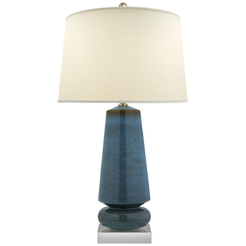 Visual Comfort Signature CHA 8670OSB-PL One Light Table Lamp, Oslo Blue