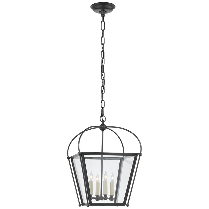 Visual Comfort Signature CHC 3438BZ-CG Four Light Lantern, Bronze