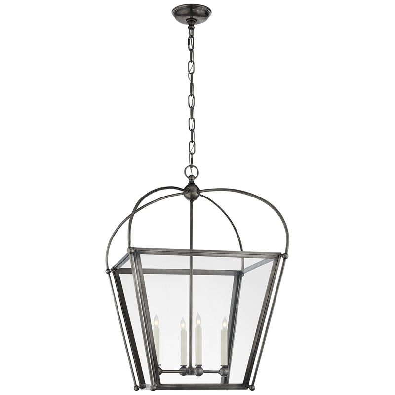 Visual Comfort Signature CHC 3439BZ-CG Four Light Lantern, Bronze