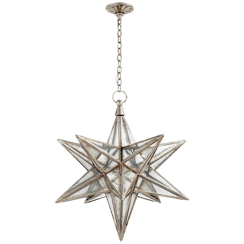 Visual Comfort Signature CHC 5212BSL-AM One Light Lantern, Burnished Silver Leaf