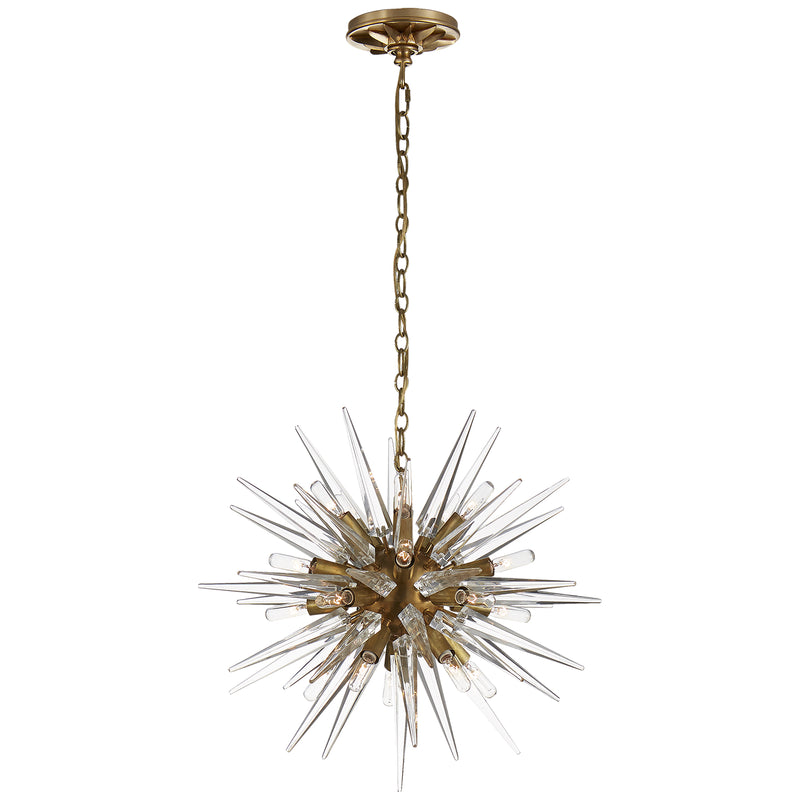 Visual Comfort Signature CHC 5286AB-CA 20 Light Chandelier, Antique-Burnished Brass