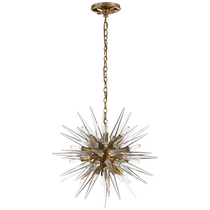 Visual Comfort Signature CHC 5286AB-CA 20 Light Chandelier, Antique-Burnished Brass