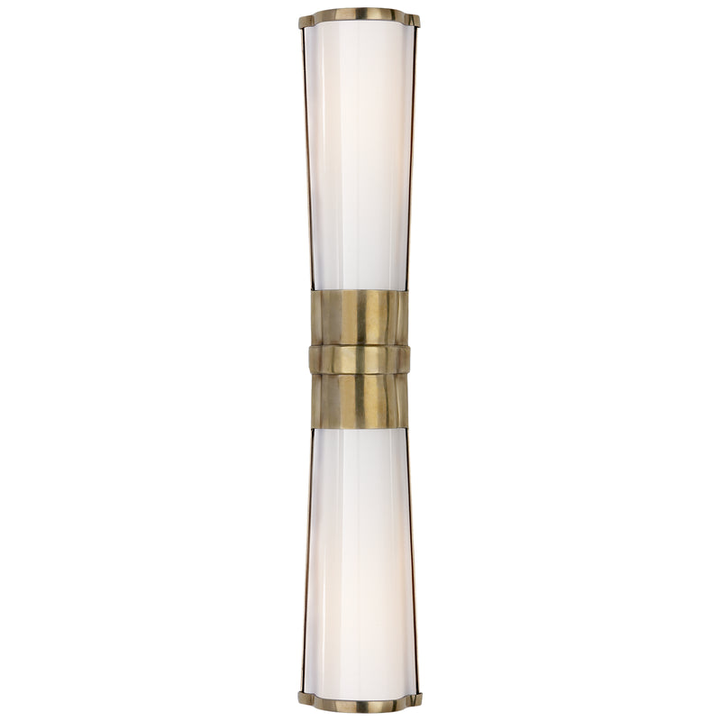 Visual Comfort Signature CHD 1563AB-WG Two Light Wall Sconce, Antique-Burnished Brass